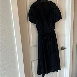 BCBGMaxAzria Elegant Black Midi Dress